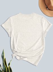 PYL Rundhalsshirt Bequemes Shirt Damen Kurzarm günstig online kaufen