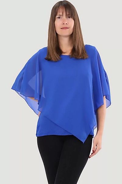 malito more than fashion Chiffonbluse 10732 Schlupfbluse Blusenshirt asymme günstig online kaufen