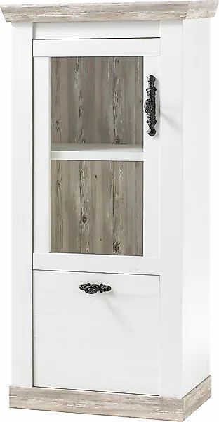 Home affaire Vitrine »Florenz« im romantischen Landhaus-Look, Höhe 146 cm günstig online kaufen