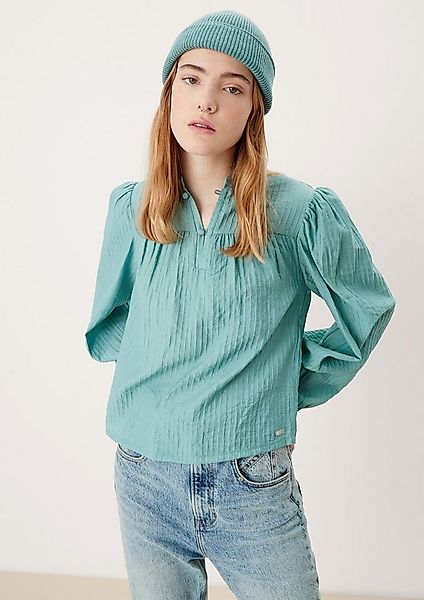 QS Langarmbluse Bluse Bluse aus Viskosemix günstig online kaufen