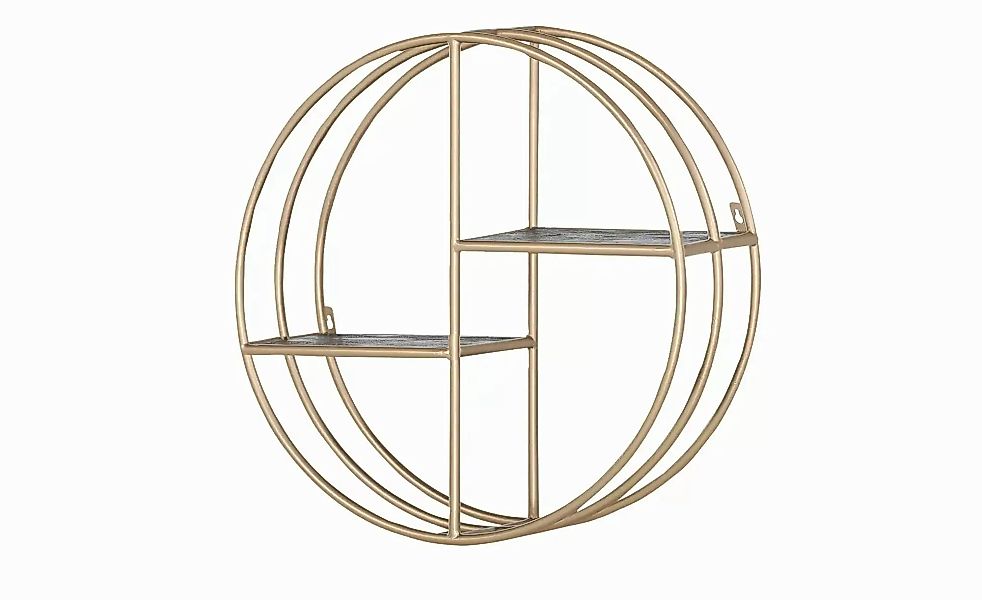 Wandregal  Fence ¦ gold ¦ Maße (cm): T: 24.0  Ø: 70 Regale > Wandregale - H günstig online kaufen