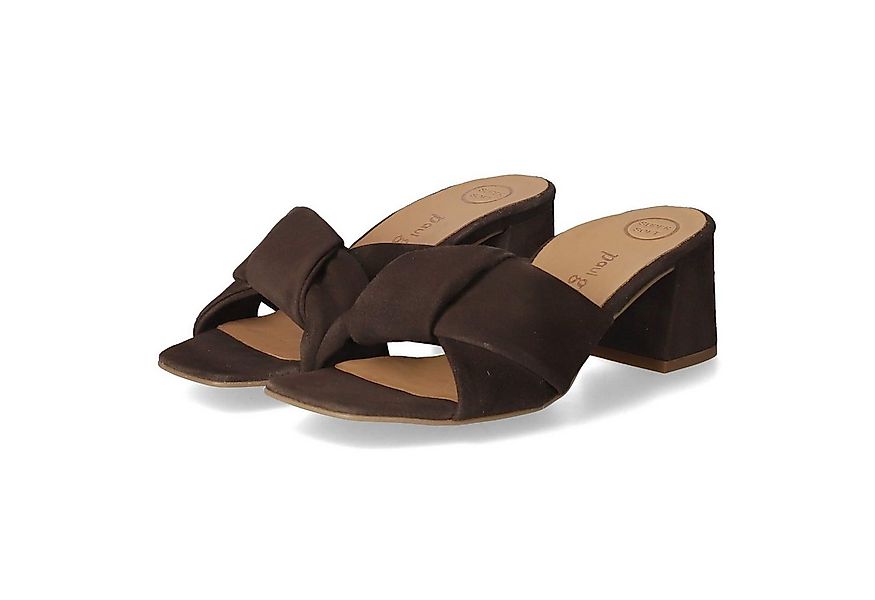 Paul Green Paul Green 6127-109 Damen Rauleder braun Pantolette günstig online kaufen