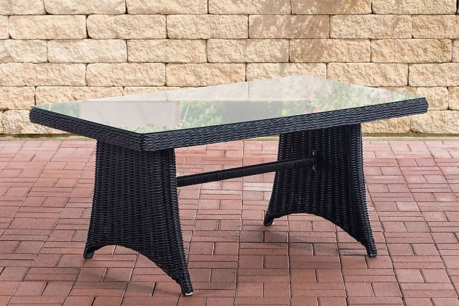 Tisch Sorano 5mm 138 x 80 cm-schwarz günstig online kaufen