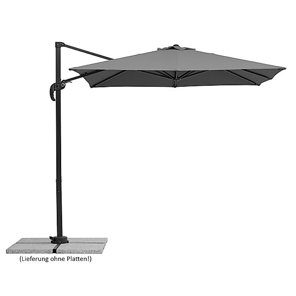 Schneider Ampelschirm 300 cmx 230 cm Anthrazit mit Kurbelmechanik günstig online kaufen