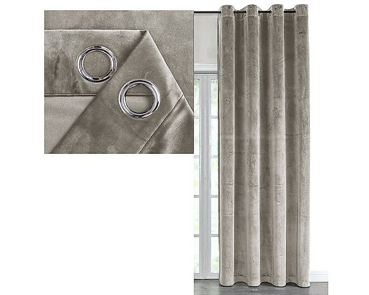 Vorhang SAMT Vorhang Ösen Verdunkelungsvorhang abdunkelnd (1 St), Ösen, abd günstig online kaufen