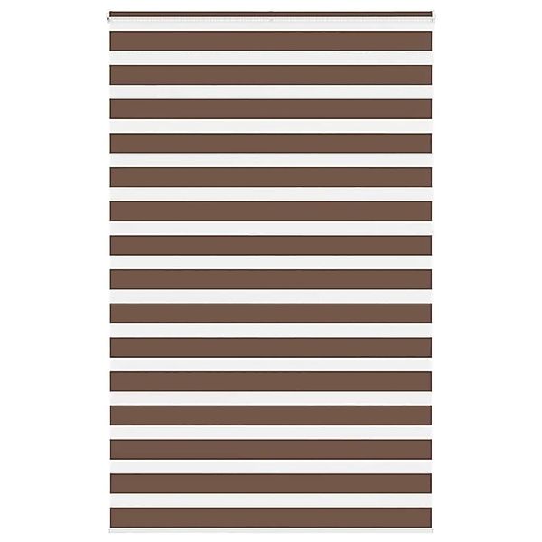vidaXL Doppelrollo Braun 140x230 cm Stoffbreite 135,9 cm Polyester 4014399 günstig online kaufen