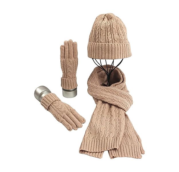 Coonoor Mütze & Schal 3 in 1 Damen Mütze, Schal & Handschuh Winter Sets 3-t günstig online kaufen