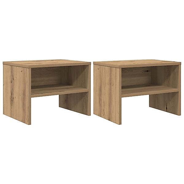 vidaXL Nachttisch Nachttisch 2 pcs Eiche günstig online kaufen
