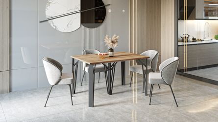 Endo-Moebel Kulissen-Esstisch "Simo 290" 130cm-290cm ausziehbar günstig online kaufen