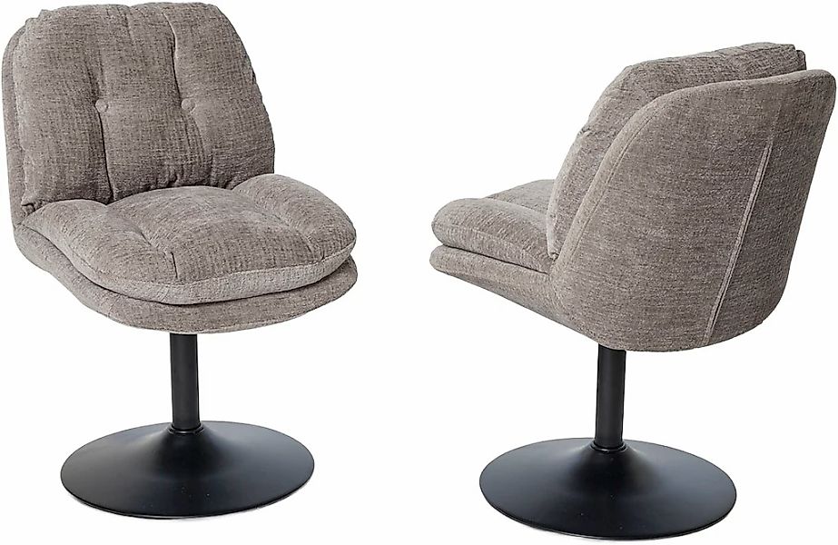 Jahnke Schalenstuhl "KISS TWIST DUO" () 2er Set, drehbar, gepolstert, Metal günstig online kaufen