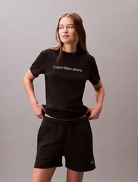 Calvin Klein Jeans Sweatshorts "MONOLOGO FRENCH TERRY SHORT", Mit elastisch günstig online kaufen