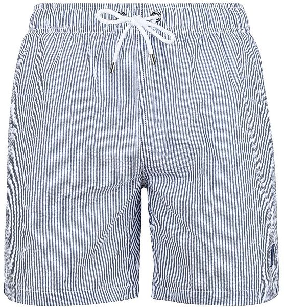 Suitable Badeshorts Stripe Seersucker Blau - Größe L günstig online kaufen
