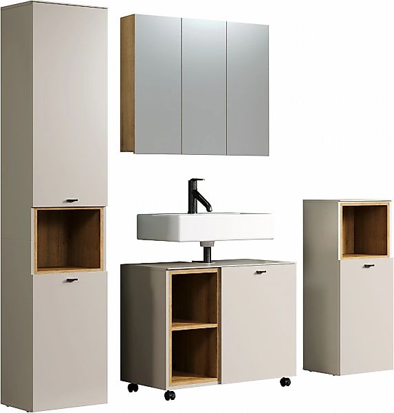 welltime Badmöbel-Set "San Pedro" Komplett-Set, 4 Stk. tlg. günstig online kaufen