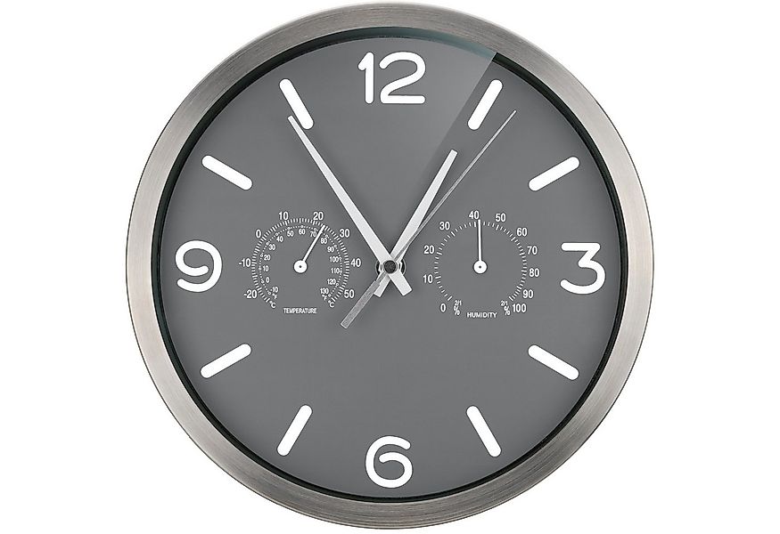 OPTUS Wanduhr MyTime ND DCF Thermo-/ Hygro- Wanduhr 25cm - anthr günstig online kaufen