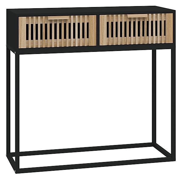 vidaXL Beistelltisch Konsolentisch Schwarz 80x30x75 cm günstig online kaufen