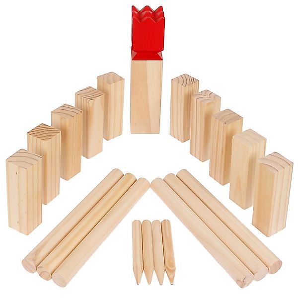 FunTomia Outdoor-Spielzeug 30cm König Kubb Spiel günstig online kaufen