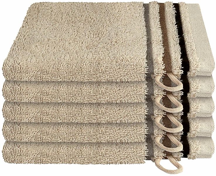 Schiesser Waschhandschuh "Skyline Color aus 100 % Baumwolle mit eleganter S günstig online kaufen