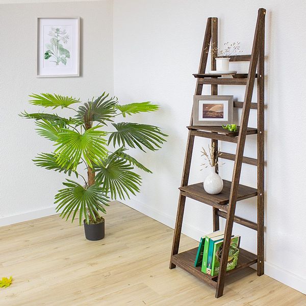 Kingpower Leiterregal Regal Bücherregal Wandregal Standregal günstig online kaufen