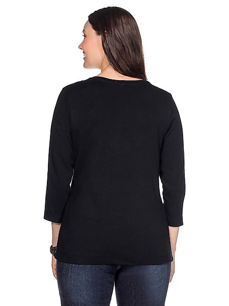 Sheego 3/4-Arm-Shirt "Große Größen", aus reiner Baumwolle günstig online kaufen