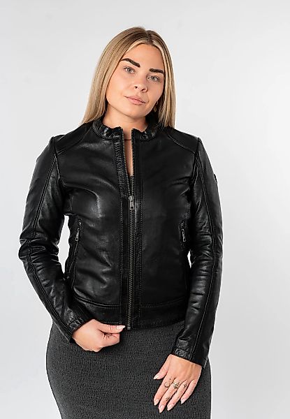 Mauritius Lederjacke "MWYouvie" mit Stehkragen günstig online kaufen
