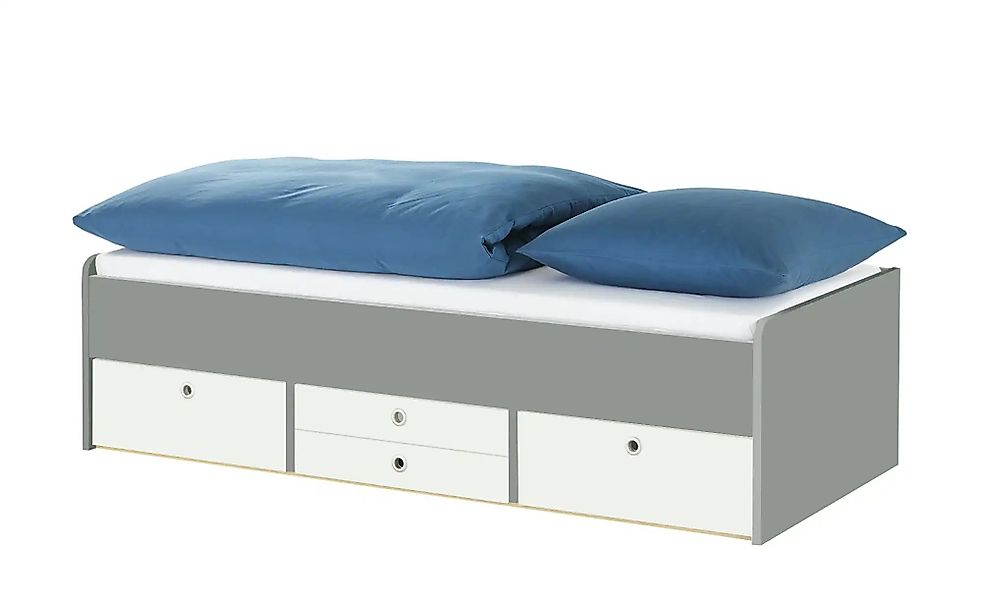 Schubkastenbett  Grow Up ¦ grau ¦ Maße (cm): B: 127 H: 54,5 Betten > Bettge günstig online kaufen