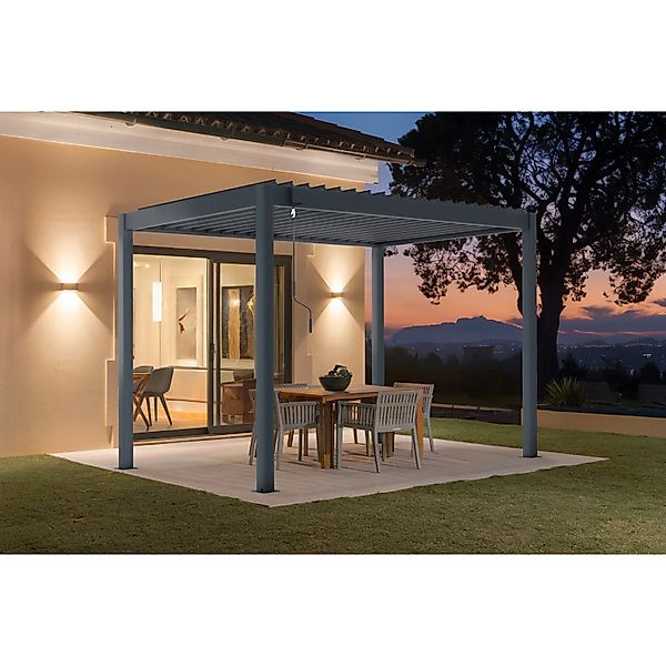Cazeboo Piana 3X2M Selbsttragende Bioklimatische Pergola Aus Grauem Alumini günstig online kaufen
