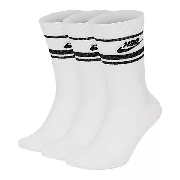 Nike Sportswear Crew Essential Stripe Socken EU 46-50 White / Black / Black günstig online kaufen