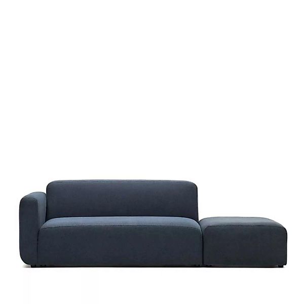 Modul Dreisitzer Sofa in Dunkelblau modernem Design günstig online kaufen