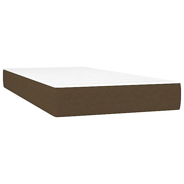 Boxspringmatratze Taschenfederkernmatratze Dunkelbraun 80x200x20 cm Stoff, günstig online kaufen