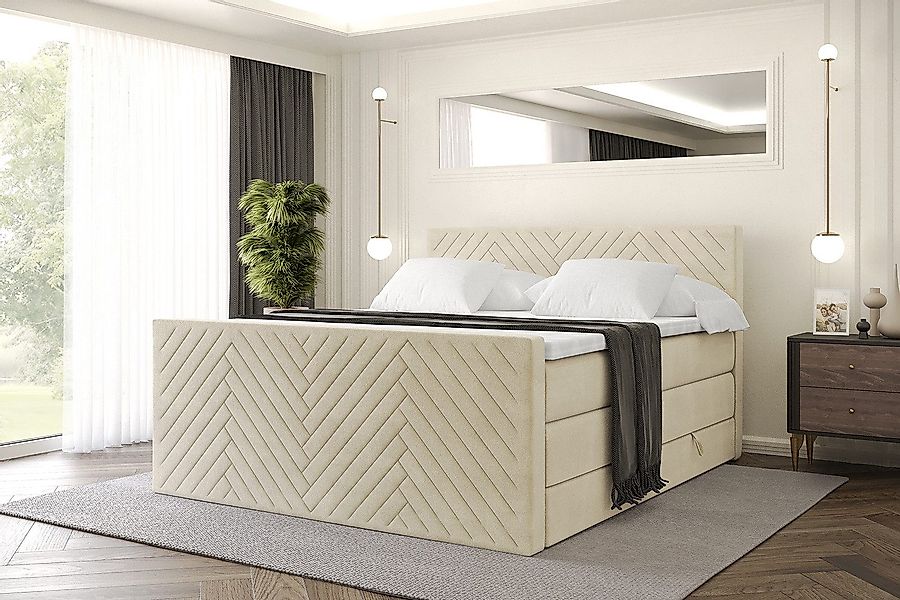 ALTDECOR Boxspringbett VEXA-Z KING (Multipocket-Matratze H4, günstig online kaufen