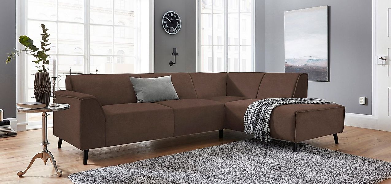 DOMO collection Ecksofa "Amora, inklusive komfortablem Federkern für mehr S günstig online kaufen
