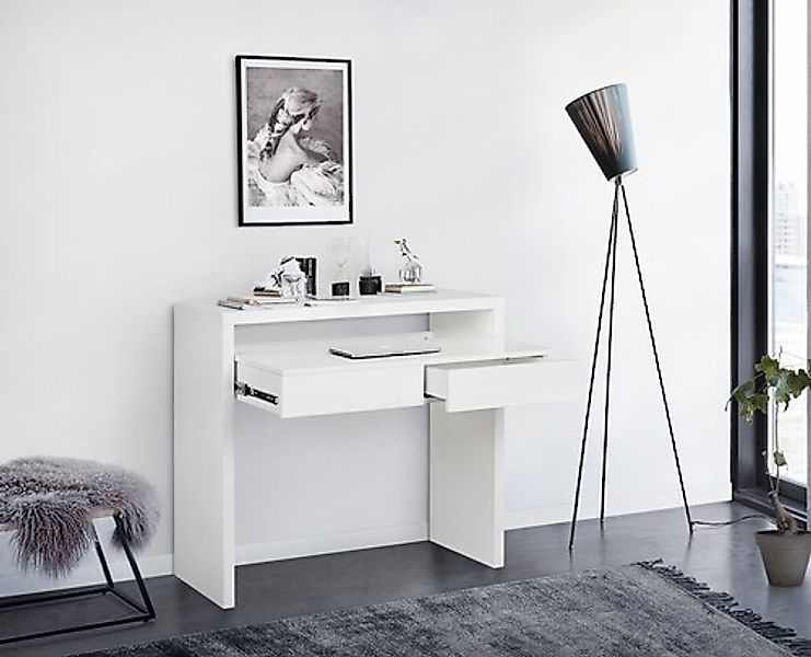 Woodman Schreibtisch »Console10«, puristisches Design, Breite 36 - 56 cm günstig online kaufen