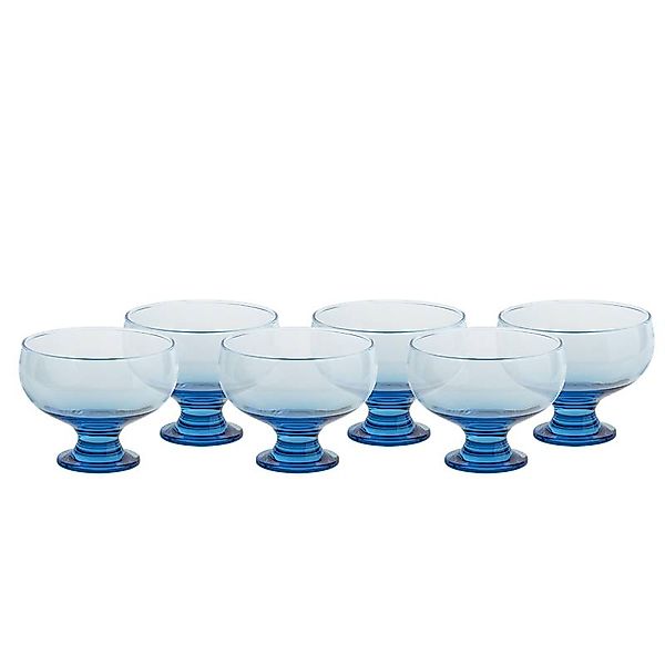 Eiscremeglas Eisbecher Desserschale blau Puro Colori 6er-Set 320ml Gelato günstig online kaufen
