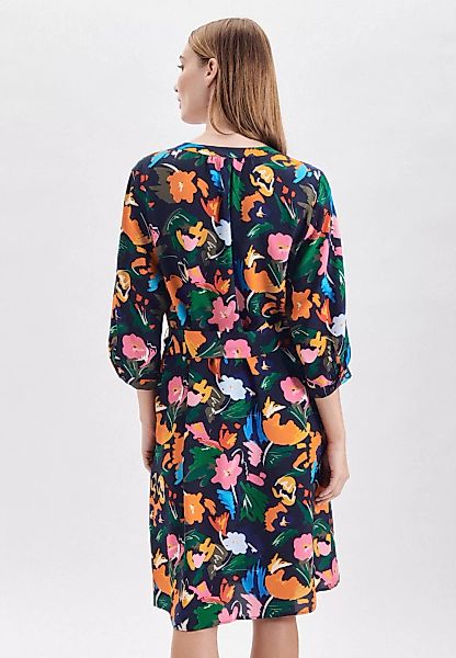 seidensticker Sommerkleid "Schwarze Rose", 3/4-Arm V-Neck Floral günstig online kaufen