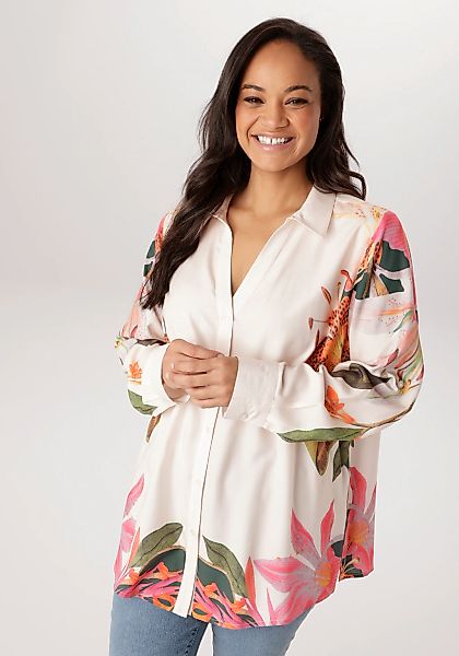 Aniston PLUS Hemdbluse aus weich fallender Viskose - NEUE KOLLEKTION günstig online kaufen