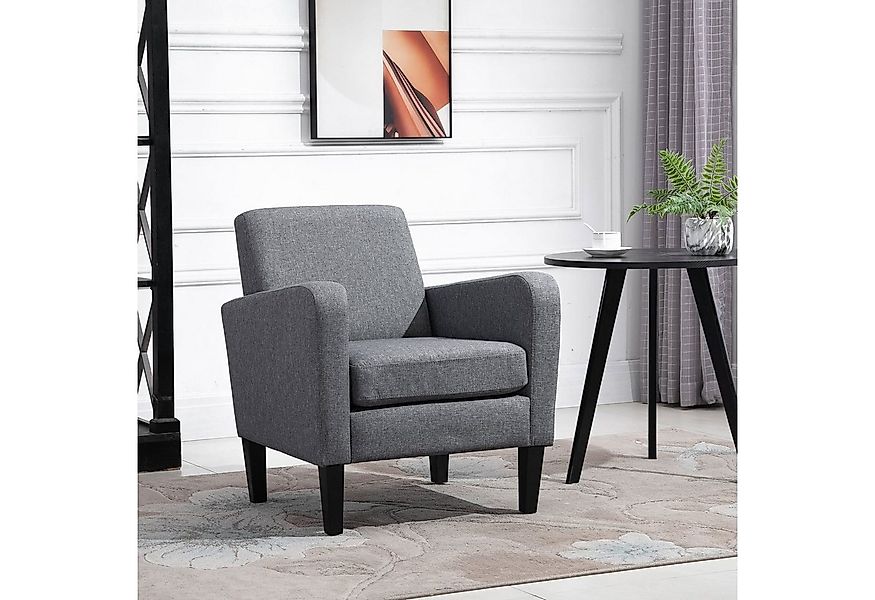 HOMCOM Sessel Relaxsessel (Polstersessel, 1-St., Einzelsessel), Leinenstoff günstig online kaufen