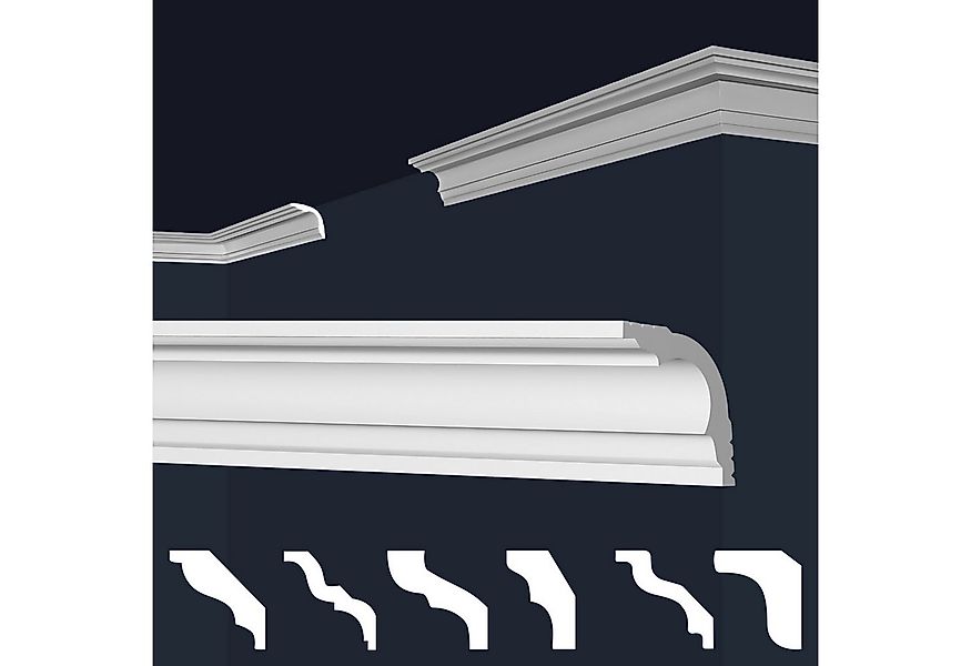 marbet design Stuckleiste E-42, 20 Meter / 10 Leisten, XPS Styropor weiß - günstig online kaufen