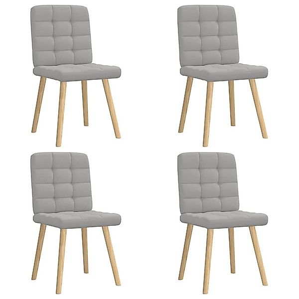 vidaXL Esszimmerstuhl Esszimmerstühle 4 Stk. Wolkengrau günstig online kaufen