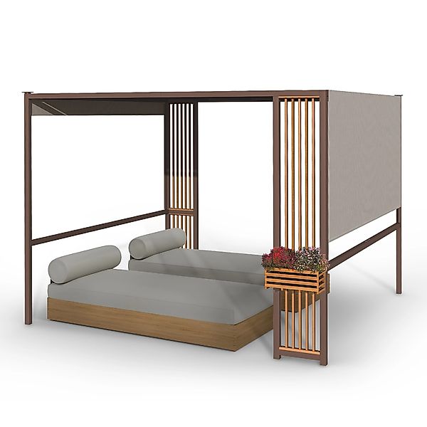 Blumfeldt Valence Gazebo Gartenpavillon  3x3 m UV50+ Wasserabweisend LED-So günstig online kaufen
