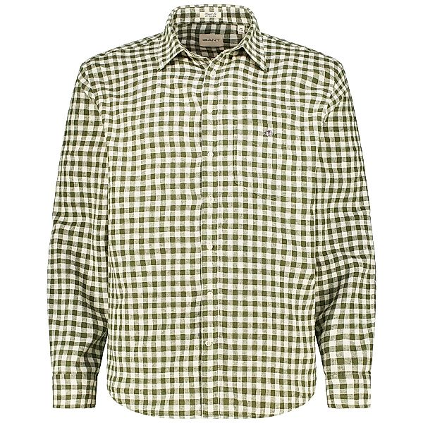 Gant Freizeithemd mit Leinen Farbe grün Größe: 5XL günstig online kaufen