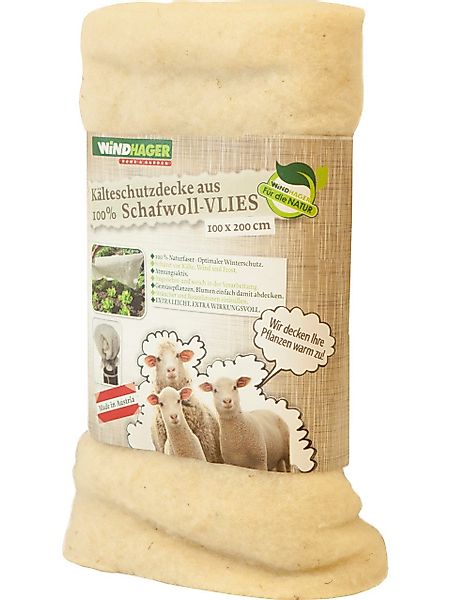 Windhager Wintervlies Windhager Schafwoll-Vliesdecke weiß 2 günstig online kaufen