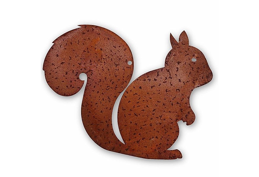 Rostikal Gartenfigur Eichhörnchen Dekofigur Herbstdeko, echter Rost günstig online kaufen