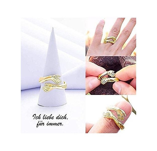 Lisandra Scott Silberring Umarmungsring in 925 Silber und Gold I Ring Liebe günstig online kaufen