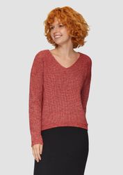 QS Longpullover Strickpullover Pullover mit überschnittenen günstig online kaufen