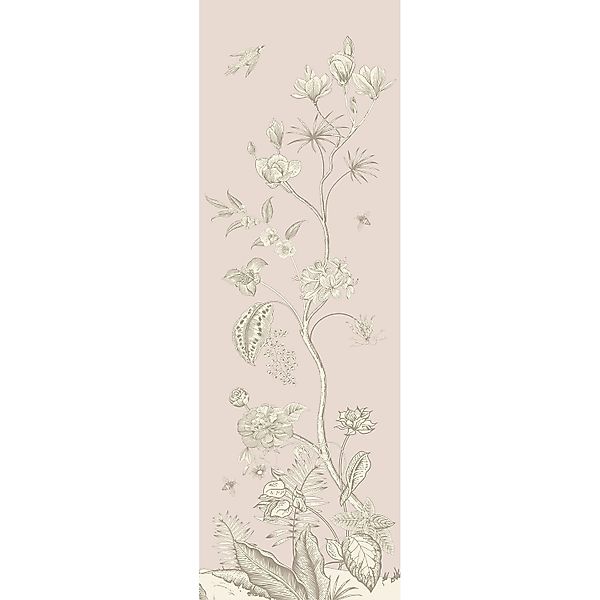 Sanders & Sanders Poster Blumenmuster Beige 2,7 x 0,9 m 601261 günstig online kaufen