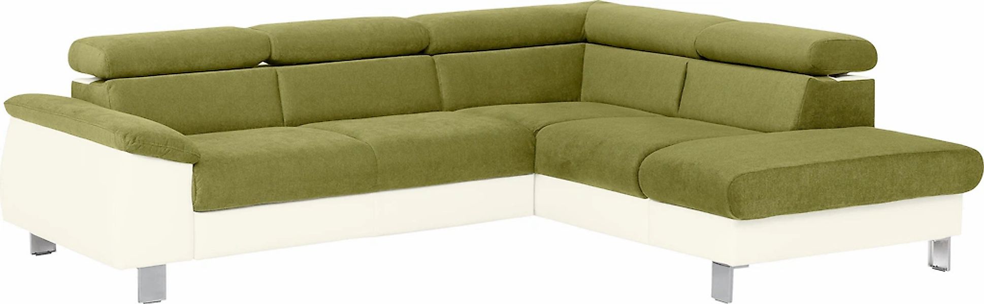 COTTA Ecksofa »Komaris L-Form mit Kopfteilverstellung«, wahlweise mit Bettf günstig online kaufen
