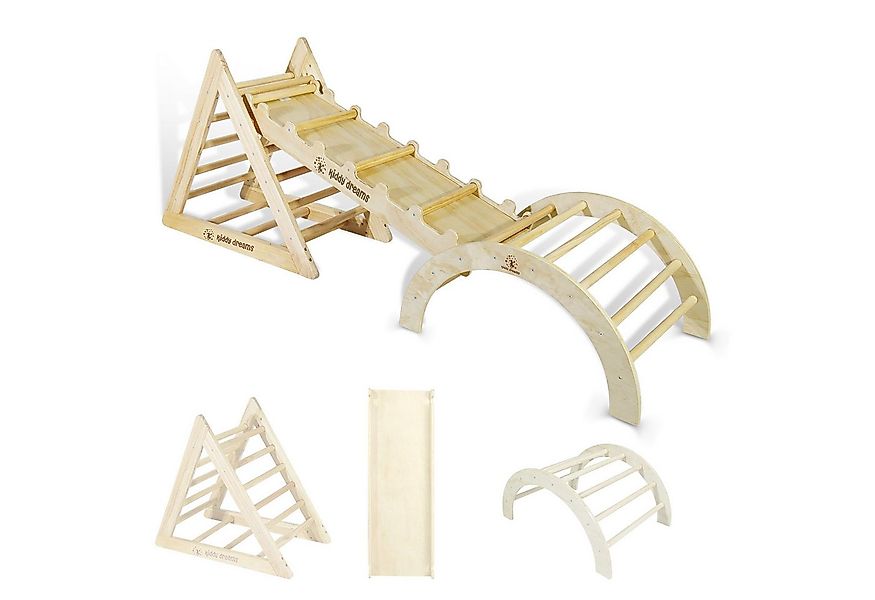 CCLIFE Klettergerüst Kletterdreieck mit Rutsche Kletterbogen ab 2 Jahren günstig online kaufen