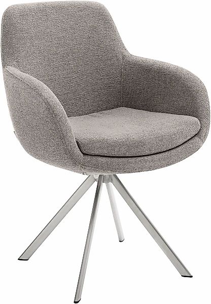 Musterring Esszimmerstuhl "Tavia", (Set), 2 St., Chenille, Stativgestell Ed günstig online kaufen