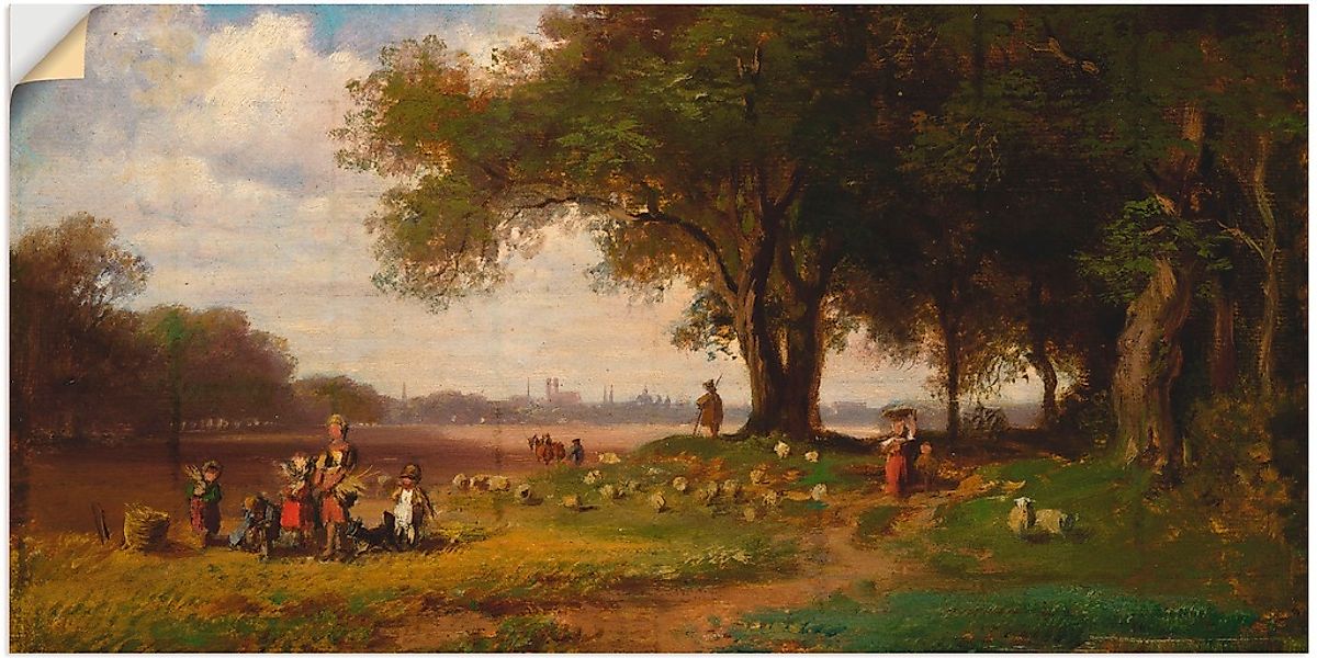 Artland Wandbild "Landschaft vor München mit Schäfer", Europa, (1 St.), als günstig online kaufen