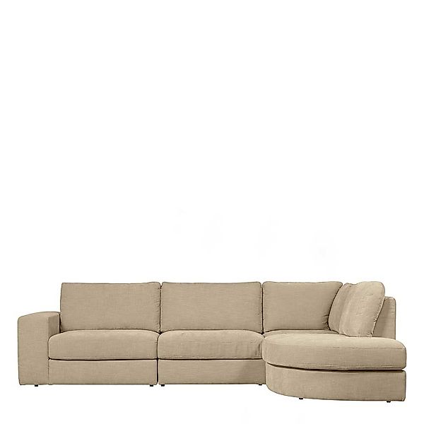 Ecksofa in Beige Stoff in modernem Design 301 cm breit günstig online kaufen